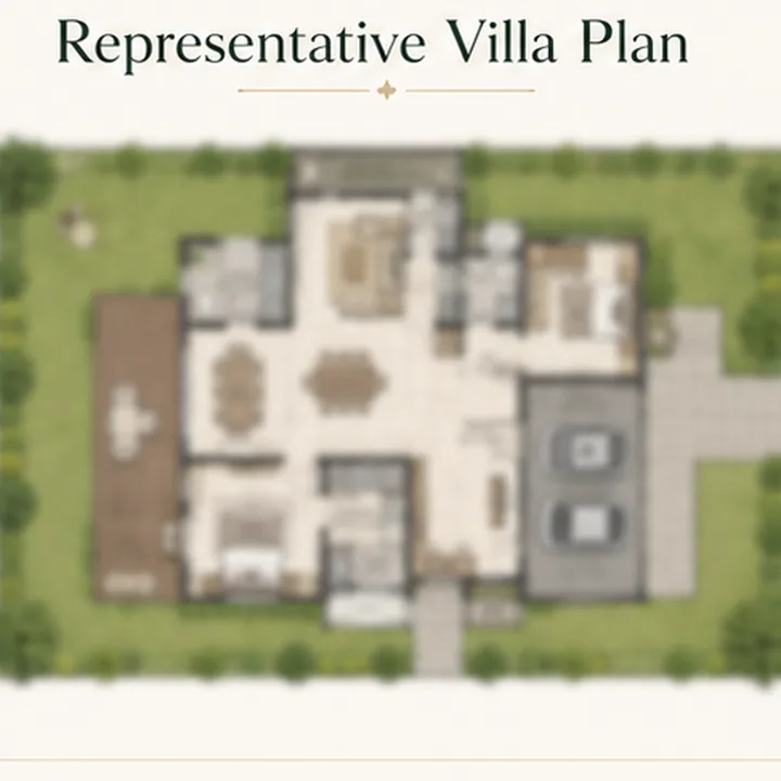 Embassy Biome representative villa floor plan layout